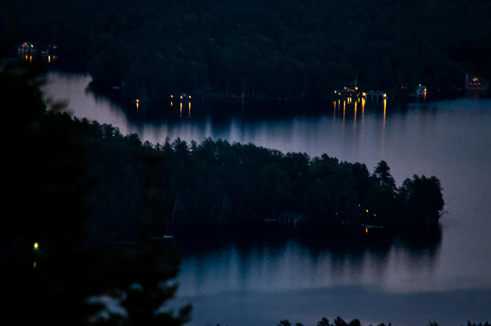 Mark photo of Upper St Regis Lake from tower