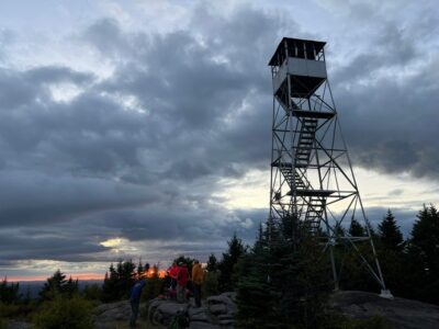 Sunset with visitors