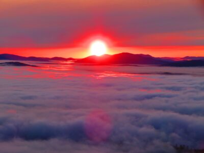Sunrise on August 3rd from the Fire Tower.